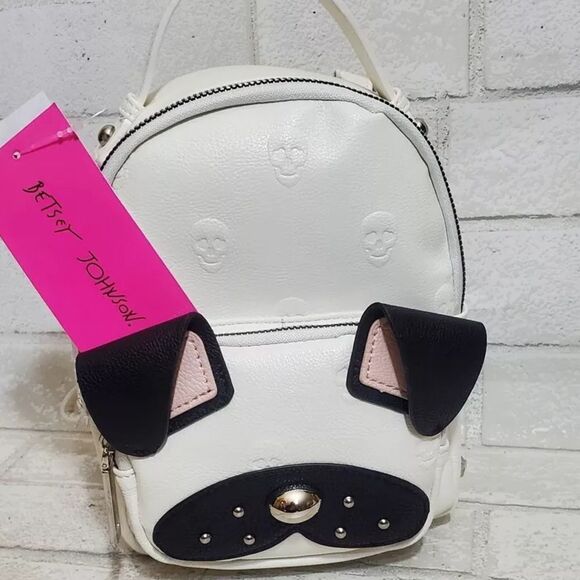 BETSY JOHNSON FRENCHIE PUG MINI BACKPACK - Picture 6 of 8